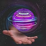 Papi Dada Fliegender Ball Spielzeug - Magic Flying Ball, Hoverball mit Licht, 360° Fliegender Leuchtball mit Eingebaute RGB-Lichter, Schwebender Boomerang Ball Für Kinder Und Erwachsene (Violett)