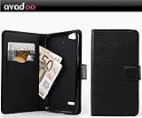 avadoo® Medion Life E5006 Flip Case Cover Tasche Schwarz mit Magnetverschluss und Dualnaht als Cover Tasche Hü