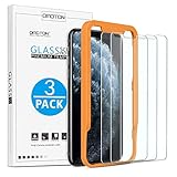 OMOTON [3 Stück] Panzerglas Schutzfolie für iPhone 11 Pro Max/iPhone XS Max [6.5 Zoll], 9H, 2.5D, Anti-Kratzen, Anti-Öl, Anti-Bläschen, Hülle Freundllich,