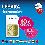 Lebara Prepaid-SIM-Karte mit 10 Euro Startguthab