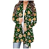 MOKBAY Damen Weihnachts Winter Windjacke Pärchen Sweatshirt Kleid Grobstrick Pullover Beste Freunde Pullover Oversized-Mantel Für Damen im Cape-Stil Für Europäische Und Amerikanische D