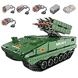 WANCHENG Mould King 20001 Technik Panzer Bausteine, 1689 Teile Technik Militär HJ-10 Panzer Modellbausatz, mit Motors und Fernbedienung, Kompatibel mit Lego Technik