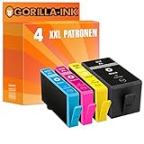 Gorilla-Ink 4X Patrone XXL kompatibel mit HP 934 XL & 935 XL | Geeignet für HP OfficeJet 6230 6235 6239 6812 6815 6820 6822 6825 6830 6835