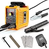 250A MMA Schweißer, TEWLEN ARC Schweißmaschine Kit 220V Schweißgerät Inverter IGBT Digitaler Heißer Start Schweißer Elektro Schweißgeräte Mini Welder mit Maske, Bürste, Schweißstäben, H