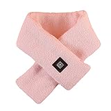 YOYHX Beheizter Schal Unisex USB-Wiederaufladbarer Heizschal Schal zum Warmhalten des Halses Beheizbarer Schal für Damen Herren Teenager M