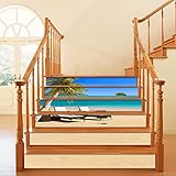 MMHJS Selbstklebende 3D-Treppenaufkleber Kleber Freie Treppenaufkleber Dekoratives Zuhause wasserdichte rutschfeste Aufkleber Simulation Steinwand Treppenaufkleber Treppenaufkleber Für Zu H