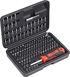 Meister Bit-Set 130-teilig - Chrom-Vanadium-Stahl - Gängige Standard- & Sicherheits-Bits - In praktischer Kunststoffbox / Bit-Satz für Schaubarbeiten / Bit-Sortiment / Schrauber-Bits / 3385430