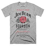 Offizielles Jim Beam Bourbon Whisky-Flaschen-Etikett im Used-Look Größe S5XL Gr. XXL, g