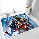 Marvel Teppich Anime Cartoon Avengers Kinderbuch Wohnzimmer Couchtisch Schlafzimmer Nachttisch Türmatte Home Rechteckiger Anti-Rutsch-Tepp