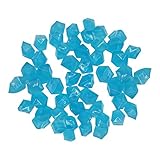 JackRuler 300 Stück Leuchtsteine，Kieselsteine, Leuchtsteine Stein für Garten Gehweg, Garten Dekorative Steine für Gehwege Outdoor Deko Aquarium Pfad Rasen Garten (Blue)