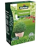 Dehner Rasen-Saatgut Traumrasen, Premium-Zierrasen, 1.25 kg, für ca. 50