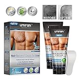 Enthaarungscreme für Männer Frauen 2 X 150ML, Haarentfernungscreme, Aloe Hair Removal Cream Feuchtigkeitsspendend, Schmerzfreie/Einfache Haarentfernung für Mehrere Körperteile mit Spatel MEHRWEG