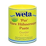 Klare Hühnersuppe 'Pur' - wela 1/1 Dose, Hühnerbouillon Paste für 40L, Hühner Brü