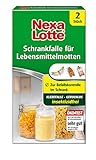 Nexa Lotte Schrankfalle für Lebensmittelmotten, Mottenbekämpfung, Insektizidfrei, gegen Nahrungsmittelmotten, 2 F