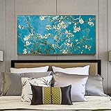 Diamond Painting Blaue Baumblume,DIY 5D Diamond Painting Set,Diamant Painting Bilder für Erwachsene Und Kinder Crystal Strassstein Vollbohrer Kunst Handwerk für Home Wall Décor 60x120cm 24x47