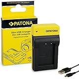 PATONA Slim Ladegerät für NP-BX1 Akkus kompatibel mit Sony Cyber-Shot DSC-RX1 DSC-RX100 II III IV DSC-X400 DSC-WX500
