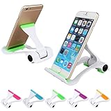 geekercity Mehrwinkel Universal Handy Ständer Halter, verstellbare tragbar Faltbare Lazy Desktop Handy Wiegen Halterung für Smartphones Tablets Reader iPhone Samsung Galaxy, grü