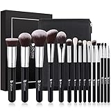 DUcare pinselset makeup 15 Stücke Professionelle Make up Pinsel Set Foundation pinsel Puder Contour Rouge Augenpinsel Geschenksets Schminkpinsel set Mit Luxus Kosmetiktasche,Holzg