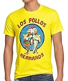 style3 Los Pollos T-Shirt Herren, Größe:XL, Farbe:Gelb