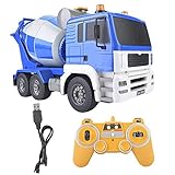 WGFGXQ RC Zementmischer LKW, Maßstab 1:20 2,4 GHz RC Fernbedienung Kinder Betonmischer Modell Auto LKW Fahrzeug Spielzeug für Kinder Jungen Alter über 6 J