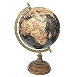 Vidal Regalos Globus für den Schreibtisch, drehbar, Metall, 20 cm D