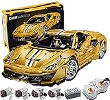 Technik C61057 1/8 2.4G RC Auto 3187 Teile 2.4G 1:8 Sportwagen mit Motoren und Lichtern Kompatibel mit Leg