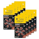 Intenso 60x Energy Ultra Hörgeräte Batterie PR41 braun- Typ 312, 10x 6er Blister, Braun (Typ 312), 10x 6er Pack, 7504436M