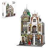 YWS Modulares Hausgebäude, 4560 + Stück, Europa, Straßenansicht, Stadt, Postamt, kreativ, DIY-Architektur, Modellhaus, Straßenansicht, Blöcke, kompatibel mit Lego Creator (Postamt)