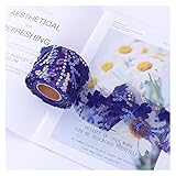 AJULING 10 Yards. 8cm 3D. Blume Glitter Tüll Rolle Kristall Pailletten Organza DIY. Handwerkshochhochzeit Geburtstag (Color : Navy Blue, Size : 8CM)