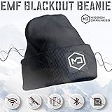 Mission Darkness EMF Blackout Beanie - Anti-Radiation Beanie Protects Against EMF EMI RF 5G Wireless Signals - Universal Adult Size (Adjustable)