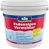 Söll 11606 FadenalgenVernichter mit Aktivsauerstoff 5 kg -hochwirksamer Fadenalgenentferner mit Sofortwirkung vernichtet Fadenalgen im Pflanzenteich Naturteich Schwimmteich F