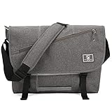 OIWAS Umhängetaschen Herren Groß Arbeitstasche Männer Kuriertasche Grau Tablet Business Laptoptasche Aktentasche Tasche Herrentasche Büro Uni Reise Alltag für 15 Zoll Laptop