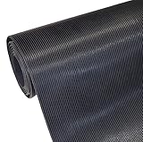 Feinriefenmatte 3mm stark - BREITE (bis 1800mm) und LÄNGE (bis 10m) wählen - Aktuelle Auswahl: BREITE 1200mm (120cm) x LÄNGE 4800mm (480cm) - Riefen in LÄNGSRICHTUNG - Gummimatte G