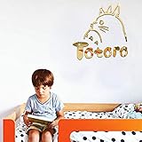 FSChome Wandaufkleber Wandsticker Wandtattoo Wanddeko Kinderzimmer Wandaufkleber Cartoon Totoro Acrylspiegel-G