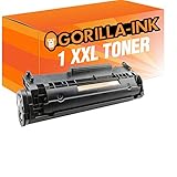 Gorilla-Ink 1x Toner-Kartusche XXL Schwarz ersetzt HP CB436A Laserjet M 1500 Series 1522 N MFP 1522 NF MF