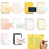 otutun Briefpapier mit Umschlag, 30 Stück Briefpapier-Set Schreiben Briefpapier Schreibpapier Motivpapier, Briefpapier Briefumschläge Weihnachtsbriefpapier mit Umschlag (Tier)