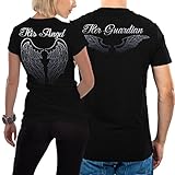 VIVAMAKE Couple Partner Angel Tshirt (1 Stück) für Herren schw