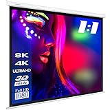 ESMART Professional MIROLO Rollo-Leinwand [Größenauswahl] 213 x 213 cm (120') 1:1 | Heimkino Beamer Projektionsleinwand Rollo Leinwand LCD LEDd Rollo Leinwand LCD LED