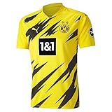 PUMA Herren, BVB HOME Trikot Replica 20/21 T-shirt, Cyber Yellow-Black, M