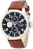 Tommy Hilfiger Herren Analog Quarz Uhr mit Leder Armband 1791137