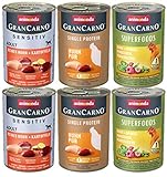 animonda GranCarno Adult Monoprotein Hundefutter, Nassfutter für ausgewachsene Hunde, Monoproteinmix Huhn, 6 x 400 g