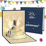 GGboom Geburtstagskarte mit Musik und Licht, 3D Pop Up Grußkarten für Geburtstag als Glückwunschkarte Geburtstagsgeschenk, Süße Luistige Geburtstagskarte für Liebhaber/Freunde/Familie B
