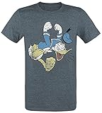 Micky Maus Donald Duck - Angry Duck Männer T-Shirt dunkelblau meliert XL