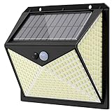 YLWL Solarwandleuchte Außenleuchte Zaun Terrasse Garage Drahtlose Solarwandleuchte für Garage Gehweg Schritt Treppe Zaun Deck