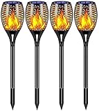 XJWJD 4/6/ 8 Pack Solarrahmen Fackel, Flackernde Flamme Dekorative wasserdichte Solarleuchte Im Freien, Superhelle Außenleuchte for Gartenterrasse Landschaftspfad (Size : 8 Pack)