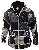 Shopoholic FASHION HERREN WOLLE PATCHWORK superwarm Jacke - Multi, S