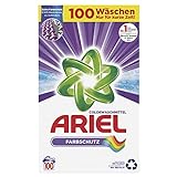 Ariel Waschmittel Pulver, Waschpulver, Color Waschmittel, 100 Waschladungen, Farbschutz (6.5 kg)