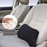 Big Ant Lendenkissen, orthopädische Lordosenstütze Auto, Memory Foam Stützkissen, ideal für Autos, Bürostühle und Rollstühle (schwarz)