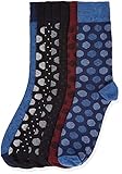 Amazon-Marke: find. Herren Wadensocken, 7er-Pack,Mehrfarbig(Dot Print), M