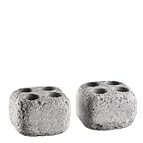 Dampfsteine aus Speckstein für den Saunaofen -Höyrykivet- Löcher: 20 ml x 4, 2 Stück (Hukka Design)